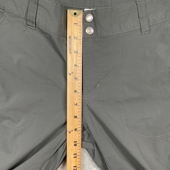 Columbia Omni-Shield Women's Gray Capri Hiking Pants Size 14 Drawstring - Picture 8 of 12